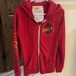 Aviator Nation Vibrant Red Hoodie